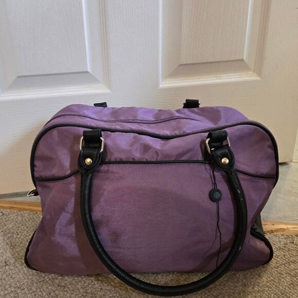 NEW Purple Suitcase bag small luggage carry on travel bag duffel bag briefcase - Picture 5 of 15